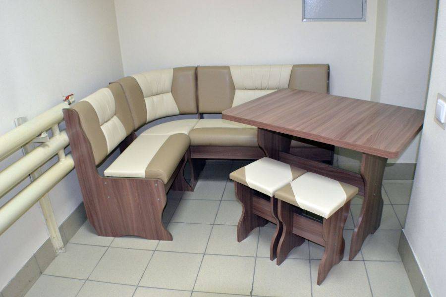 кухонный уголок уют 2, ясень шимо темный, к/з капучино + молочный в Брянске