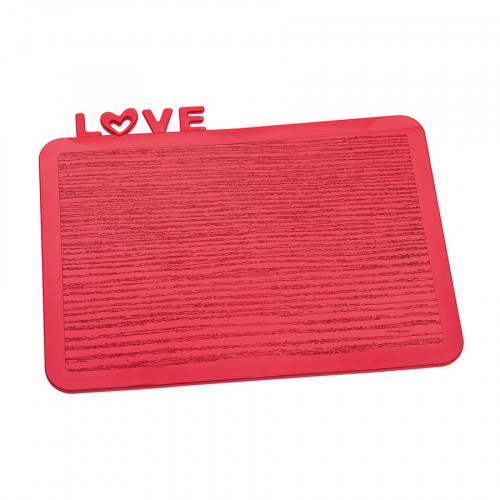 разделочная доска happy board love, красная в Брянске