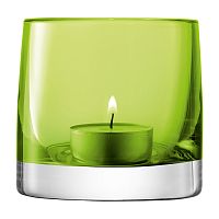 подсвечник стеклянный зеленый лайм для чайной свечи light colour, 8,5 см в Брянске