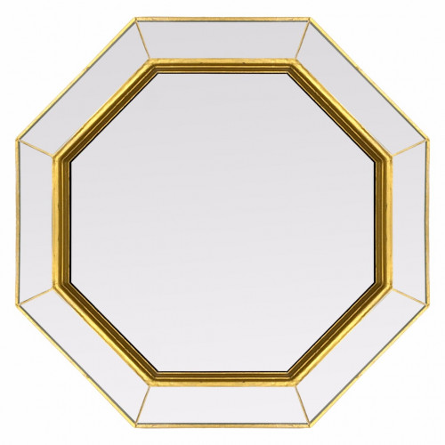 зеркало золотое венецианское восьмиугольное espresso gold в Брянске