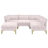 диван zara sectional угловой розовый в Брянске
