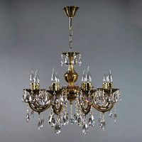 подвесная люстра ambiente aria 8818/8 pb tear drop бронза в Брянске
