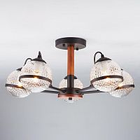 потолочная люстра eurosvet livia 70081/5 черный в Брянске