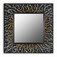 зеркало квадратное черное 99х99 см с декором коралл coral в Брянске