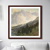 картина: high sierra, mountain scene, 1905г. в Брянске
