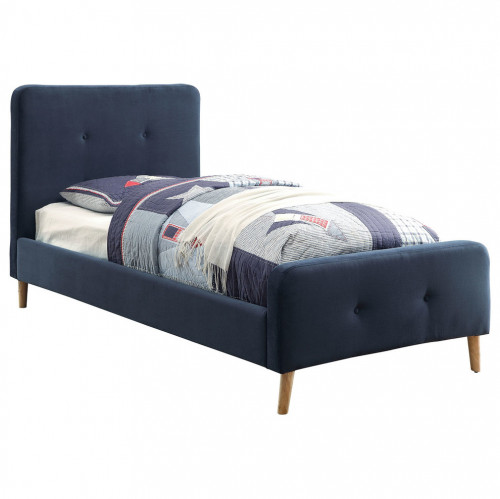 кровать button tufted flannelette navy 120х200 в Брянске