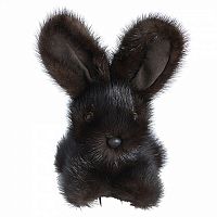 игрушка зайчик (темно-коричневый) натуральный мех норки в Брянске
