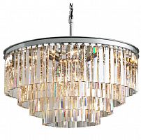 люстра odeon 4 rings silver прозрачное стекло прозрачная, серебро в Брянске