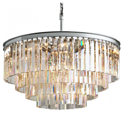 люстра odeon 4 rings silver прозрачное стекло прозрачная, серебро в Брянске