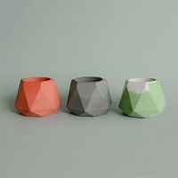 подсвечник из бетона терракотовый eco линту, 6 см в Брянске