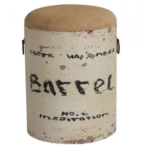 столик-табурет barrel white бежевый в Брянске