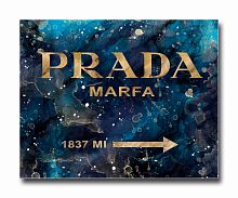 постер prada mafia на синем в золотом a4 в Брянске