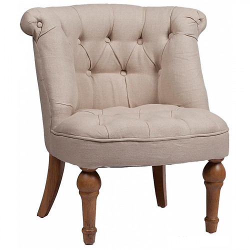 кресло sophie tufted slipper chair бежевое в Брянске