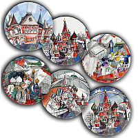 сет тарелки московия dream (6 шт.) в Брянске