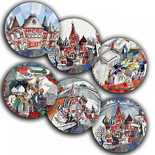 сет тарелки московия dream (6 шт.) в Брянске