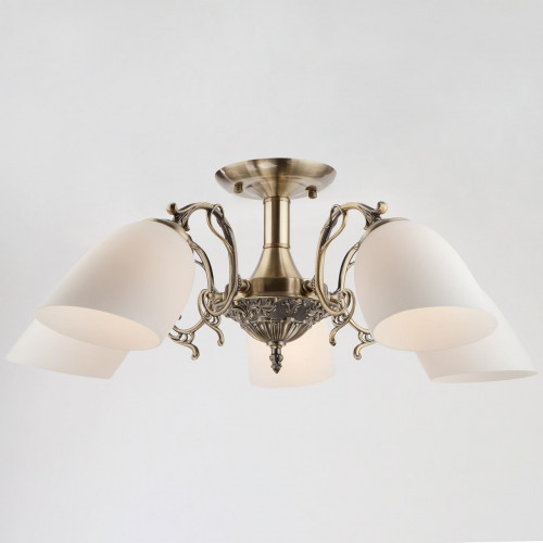 потолочная люстра eurosvet 22010/5 античная бронза в Брянске