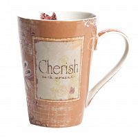 кружка cherish персикового цвета в Брянске