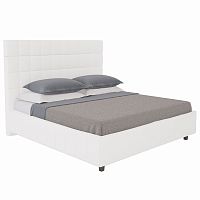 кровать подростковая с мягкой спинкой 140х200 белая shining modern в Брянске