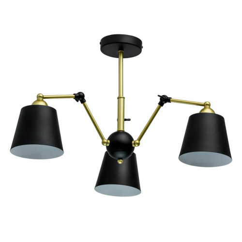 потолочная люстра mw-light таун 5 691011403 черная в Брянске