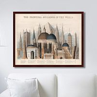 картина: comparative view of the principal buildings in the world, 1850г. в Брянске