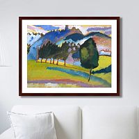 картина: landscape with rolling hills, 1910г. в Брянске