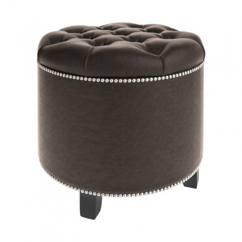пуф круглый modena brown коричневый в Брянске
