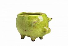 цветочный горшок pig planter зеленый в Брянске