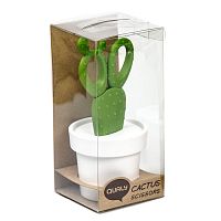 ножницы cactus с держателем, белые с зеленым в Брянске