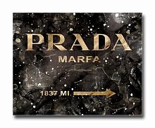 постер prada mafia на чёрном в золотом a4 в Брянске
