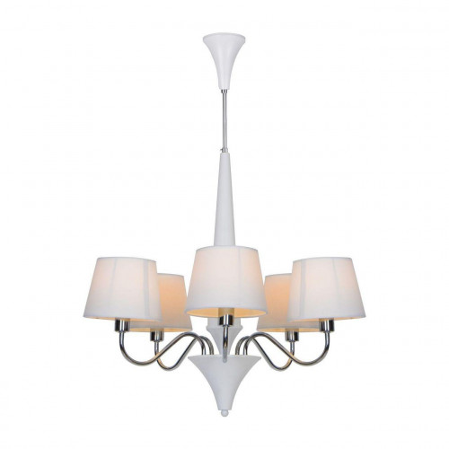 подвесная люстра arte lamp a1528lm-5wh белая в Брянске