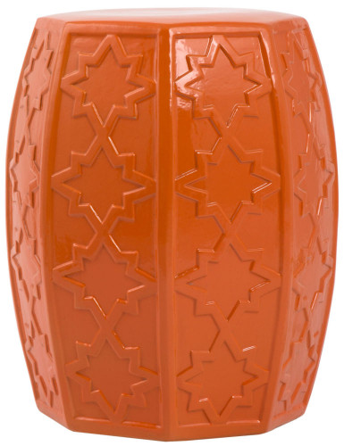 керамический столик-табурет garden stool оранжевый в Брянске