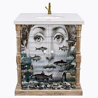 тумба с раковиной аквариум снег fornasetti в Брянске