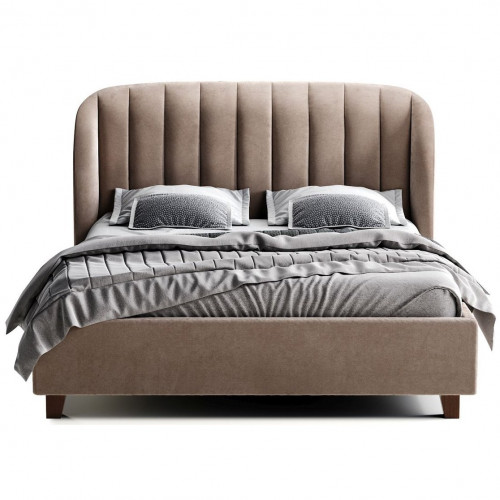 кровать двуспальная 180х200 бежево-розовая tulip в Брянске