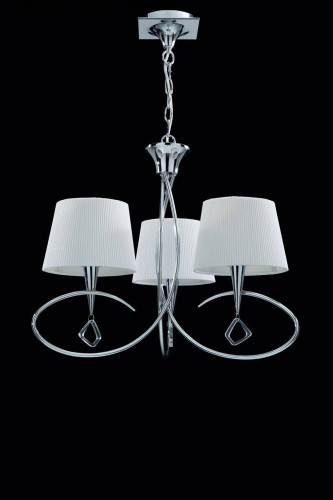 подвесная люстра mantra mara chrome - white 1640 в Брянске