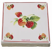 салфетки бумажные клубника comptoir de famille в Брянске