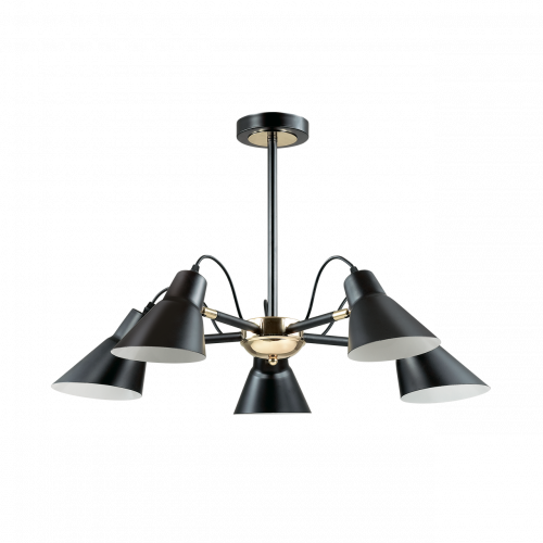 потолочная люстра lumion naomi 3709/5c черная в Брянске