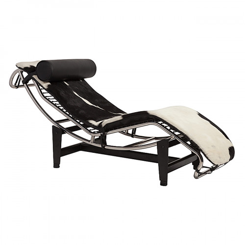 шезлонг chaise longue lc4 черно-белый в Брянске