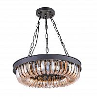 люстра terra black amber d50 черная, стекло янтарного цвета в Брянске