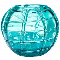 ваза стеклянная ice (синяя) 17*19 в Брянске