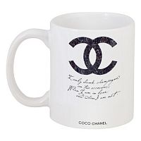 кружка с рисунком drink champagne. coco chanel в Брянске
