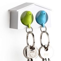 держатель+брелок для ключей двойной mini sparrow зеленый-голубой в Брянске