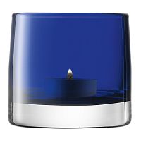 подсвечник стеклянный синий для чайной свечи light colour, 8,5 см в Брянске