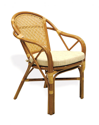 кресло из ротанга simple way (бежево-золотой) в Брянске