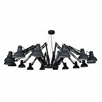 подвесная люстра arte lamp ragno a2043sp-16bk черная в Брянске