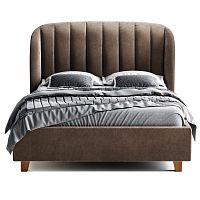 кровать двуспальная 160х200 коричневая tulip в Брянске