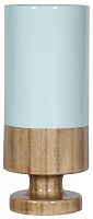ваза настольная rustic chic tube blue wood в Брянске