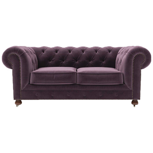 диван chesterfield lux двухместный прямой фиолетовый в Брянске