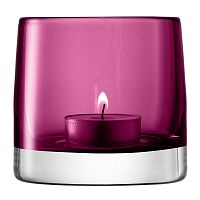 подсвечник стеклянный лиловый для чайной свечи light colour, 8,5 см в Брянске