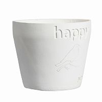 цветочный горшок happy белый в Брянске