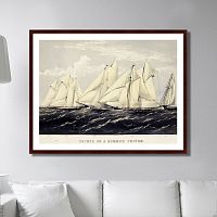 картина: yachts on a summer cruise, 1871г. в Брянске